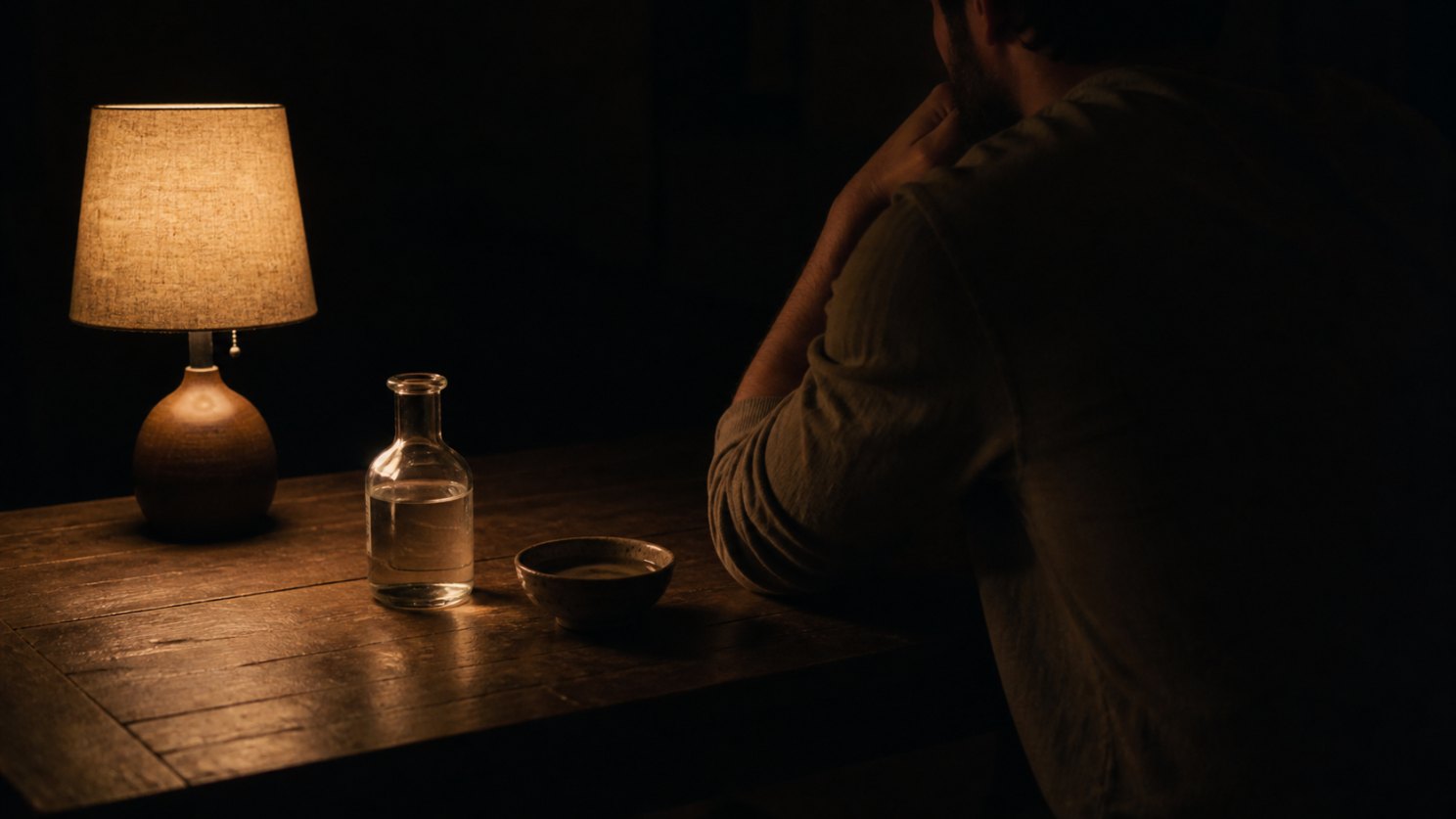 Martes. Solo yo, con la luz baja.